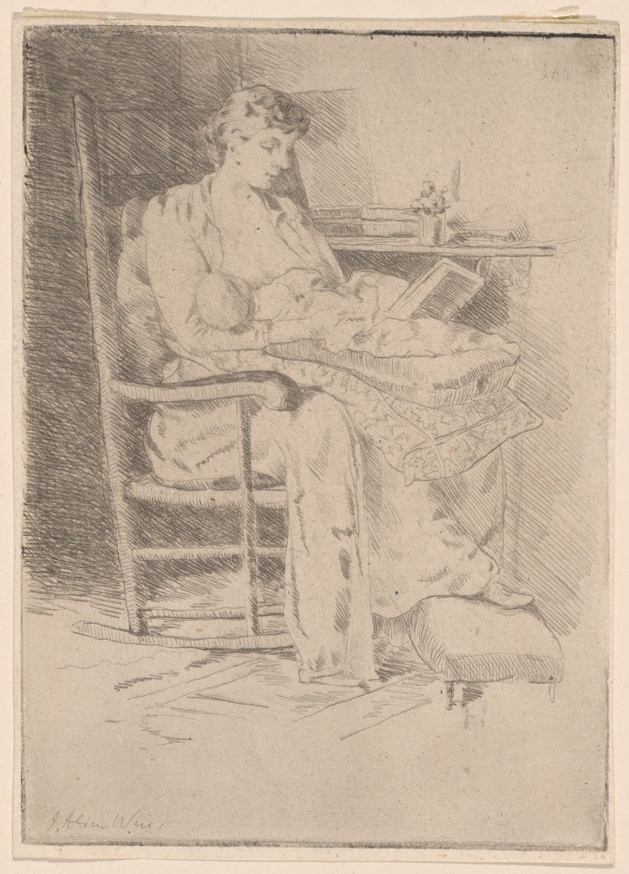 Mutter und Kind, Nr. 2 von Julian Alden Weir
