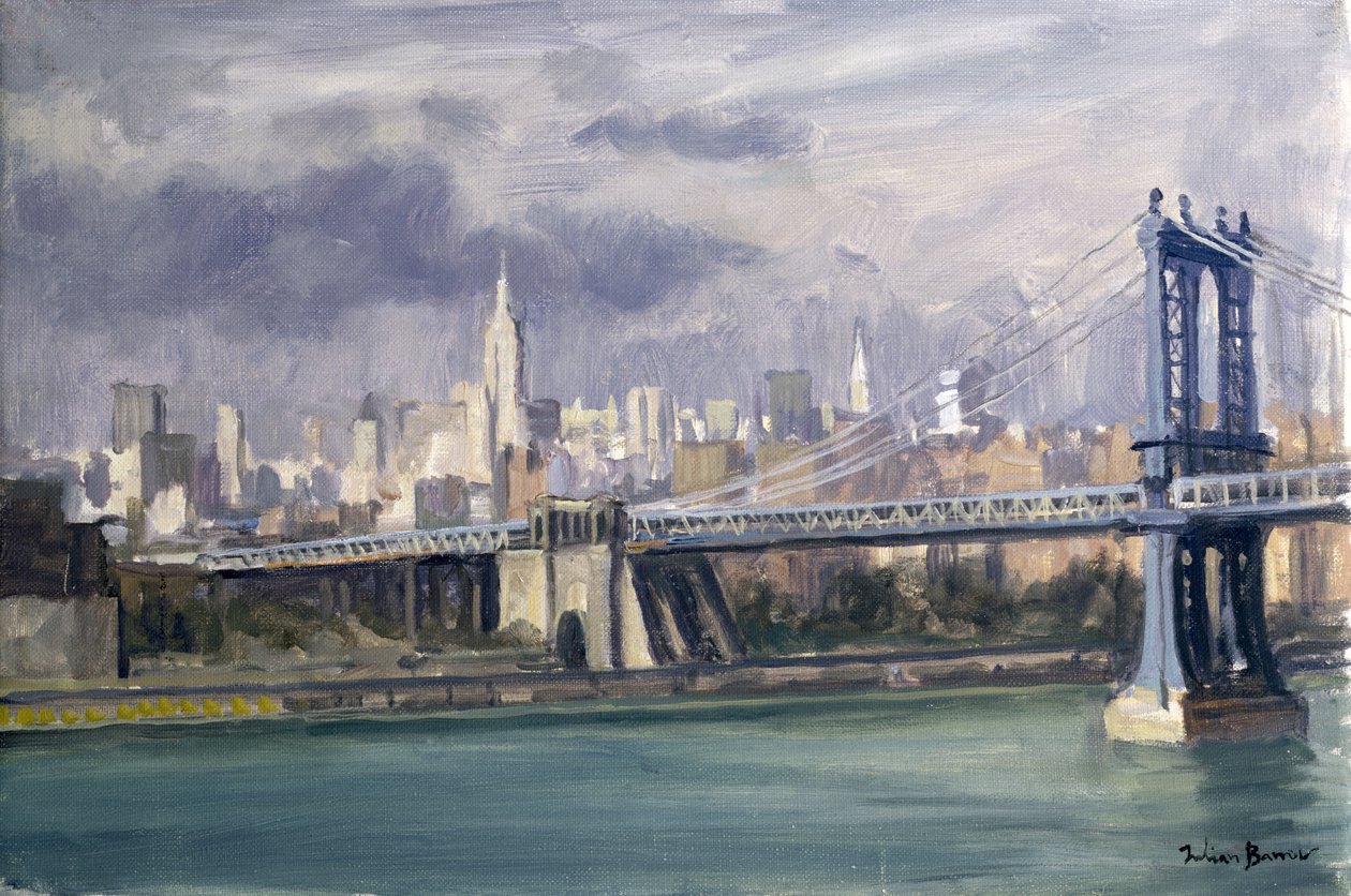 Manhattan Bridge, New York, 1996 von Julian Barrow