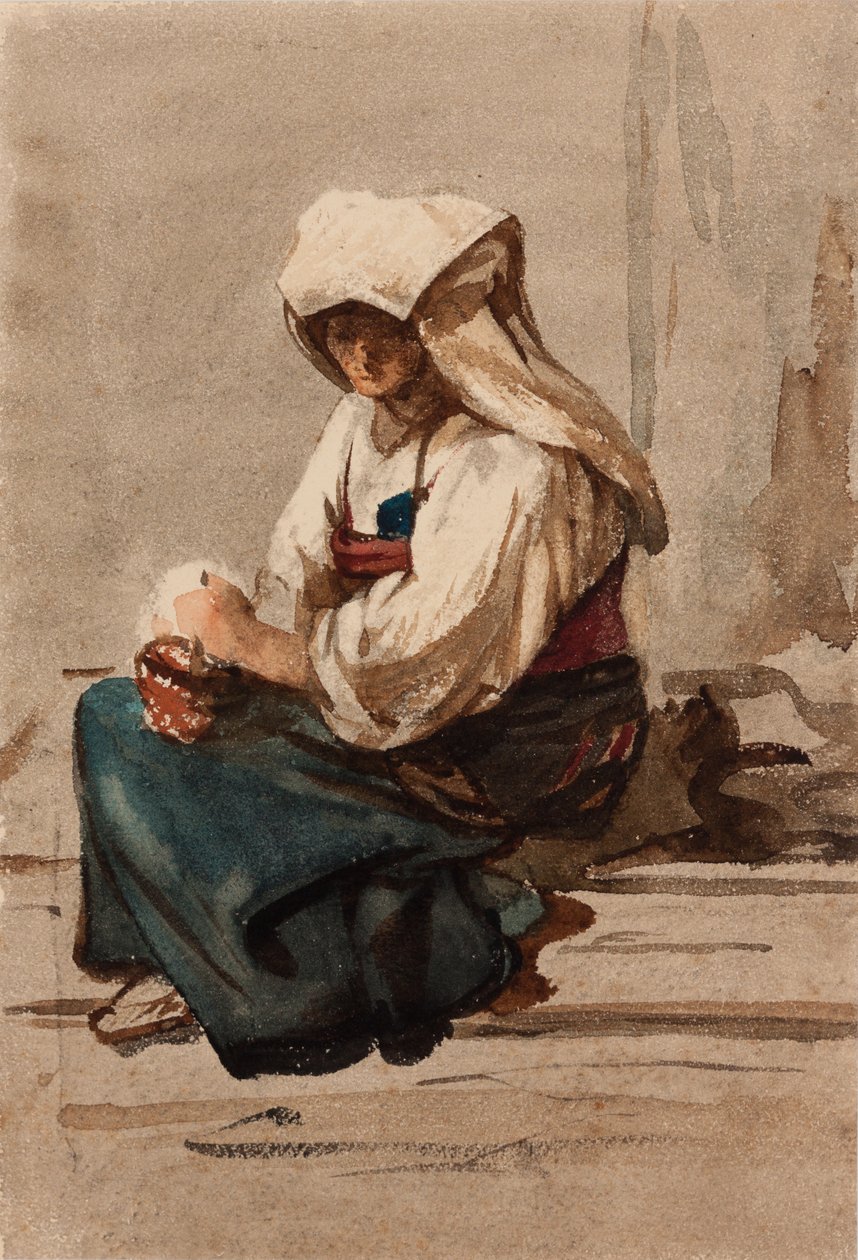 Italienische Frau von Julie Wilhelmine Hagen Schwarz