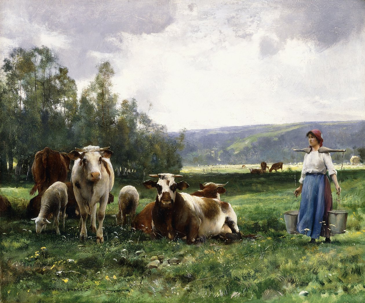 Die Kuhweide von Julien Dupre