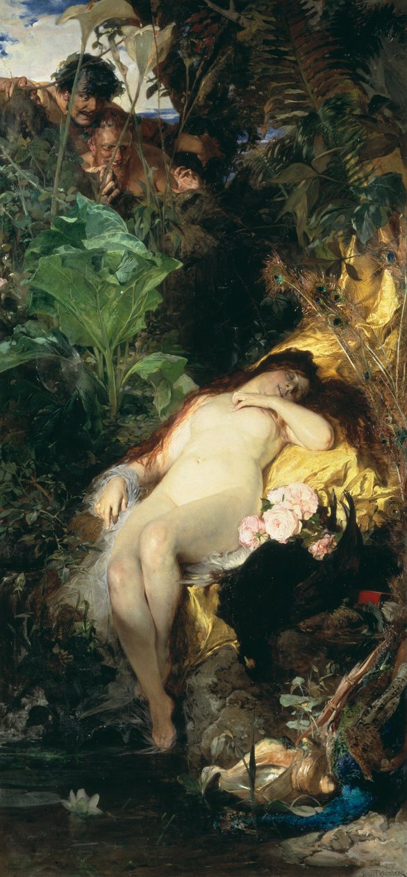 Nymphe und Faune von Julius Kronberg