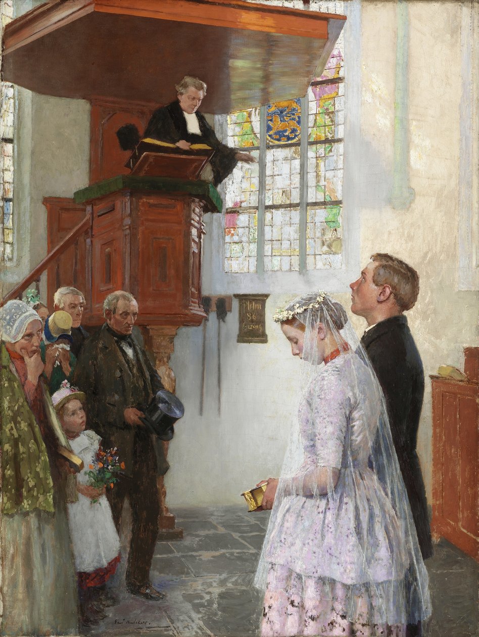 Die Hochzeit, ca. 1900 von Julius Gari Melchers