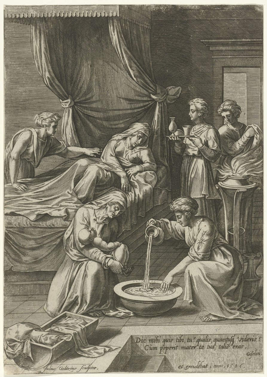 Geburt der Jungfrau Maria von Julius Goltzius
