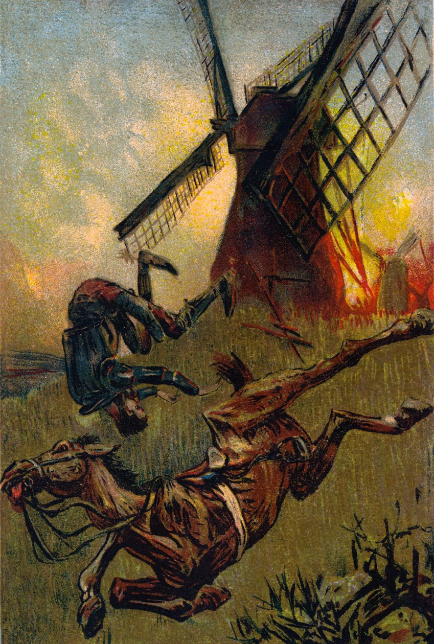 Illustration für Don Quijote von Julius Schlattmann