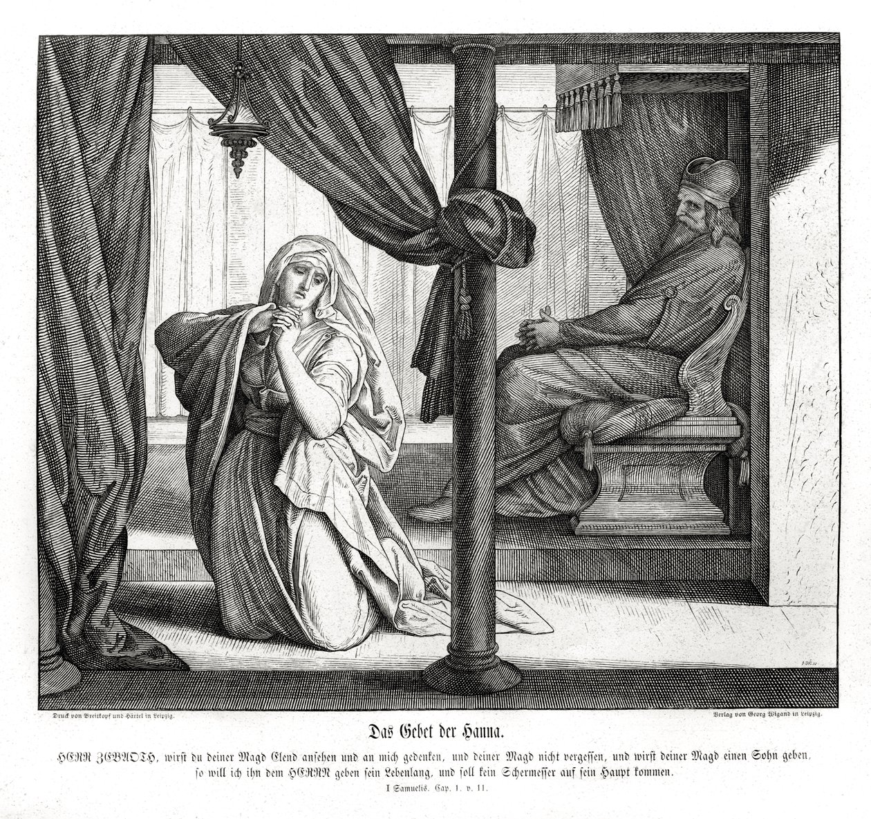 Hannahs Gebet von Julius Schnorr von Carolsfeld