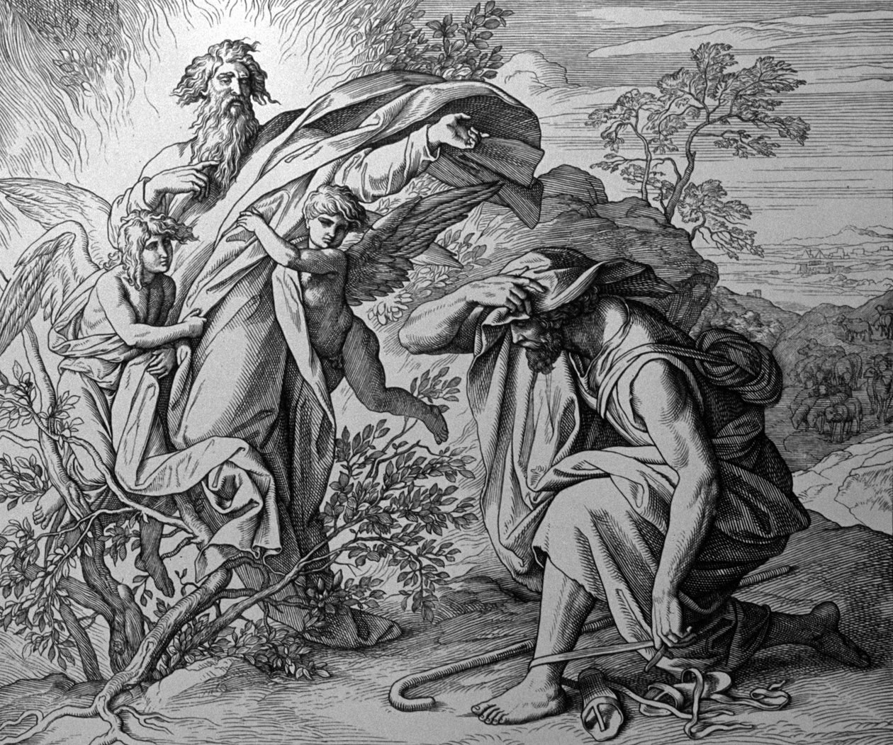Der brennende Busch von Julius Schnorr von Carolsfeld