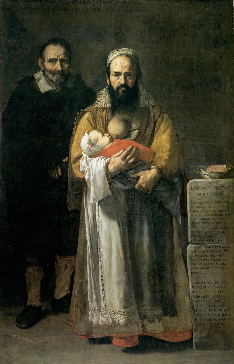 Die bärtige Frau beim Stillen, 1631 von Jusepe de Ribera