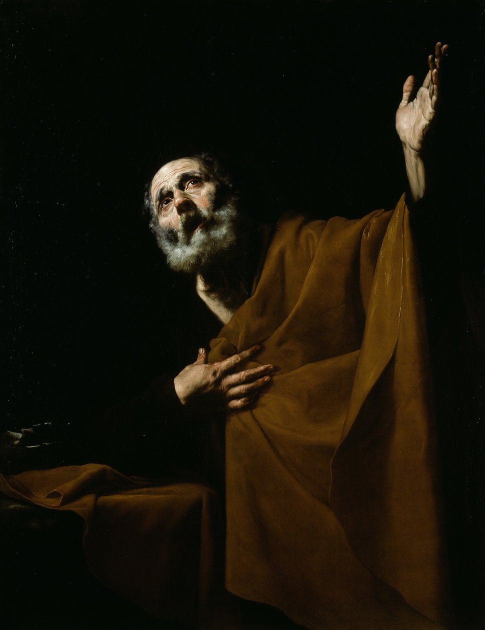 Der reuige Heilige Petrus von Jusepe de (1591 1652) Ribera