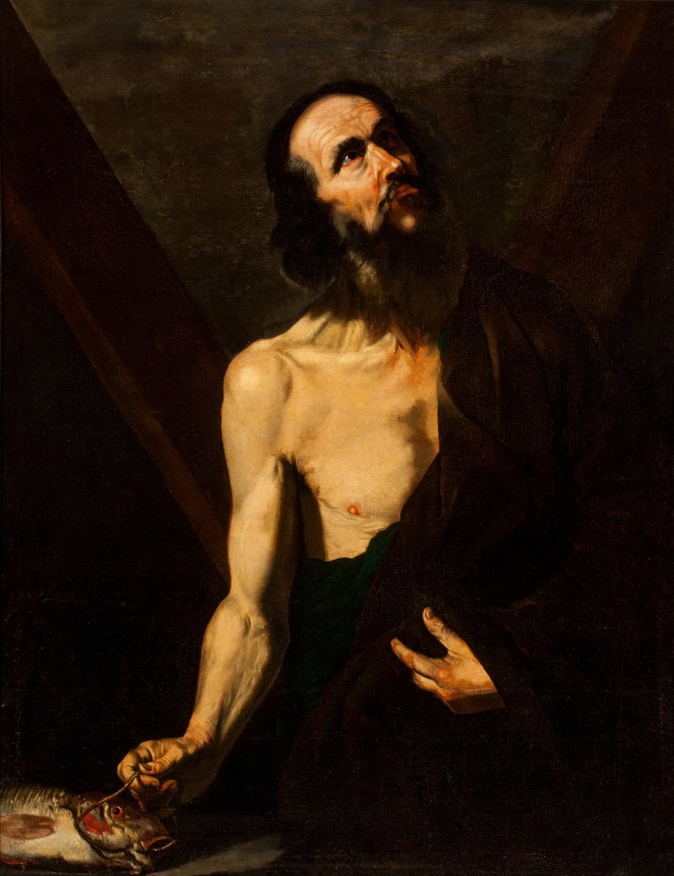 Heiliger Andreas von Jusepe de (attr.to) Ribera