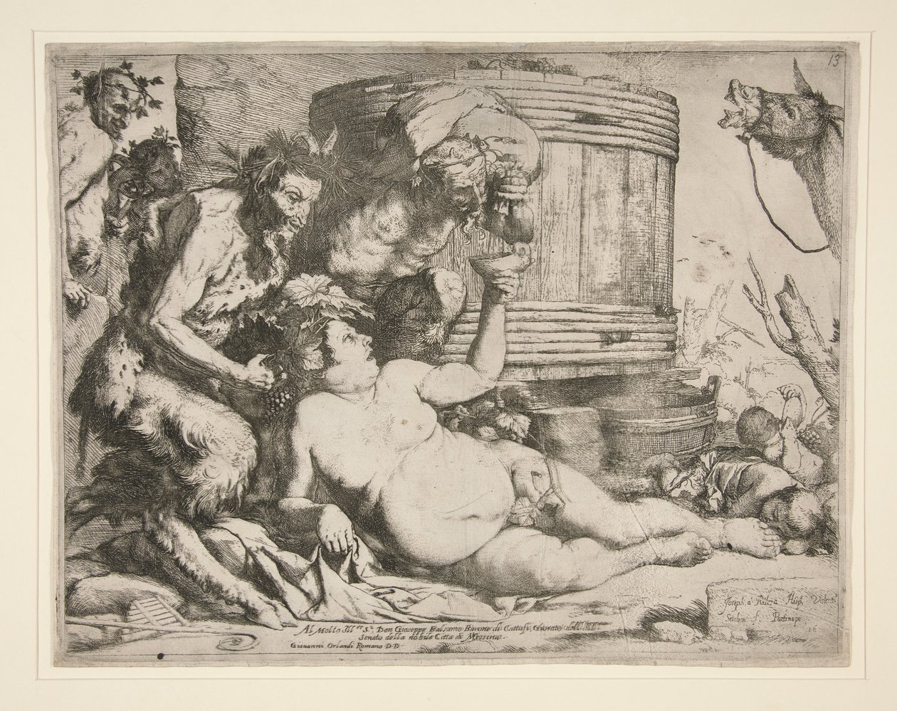 Bacchanal (Betrunkener Silenus) von Jusepe de Ribera