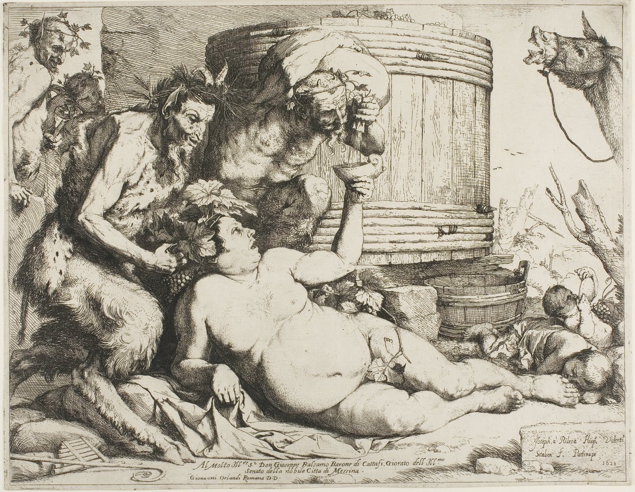 Betrunkener Silenus von Jusepe de Ribera