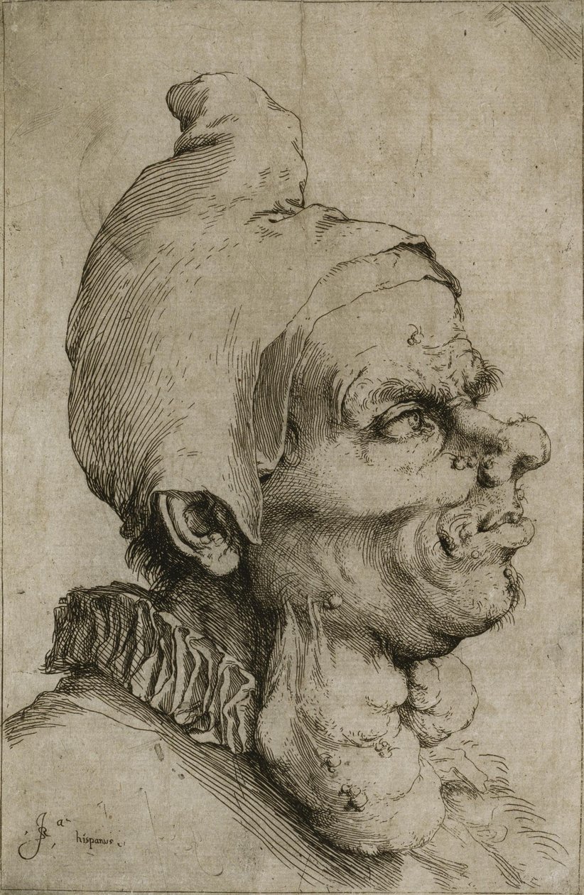 Großer grotesker Kopf von Jusepe de Ribera