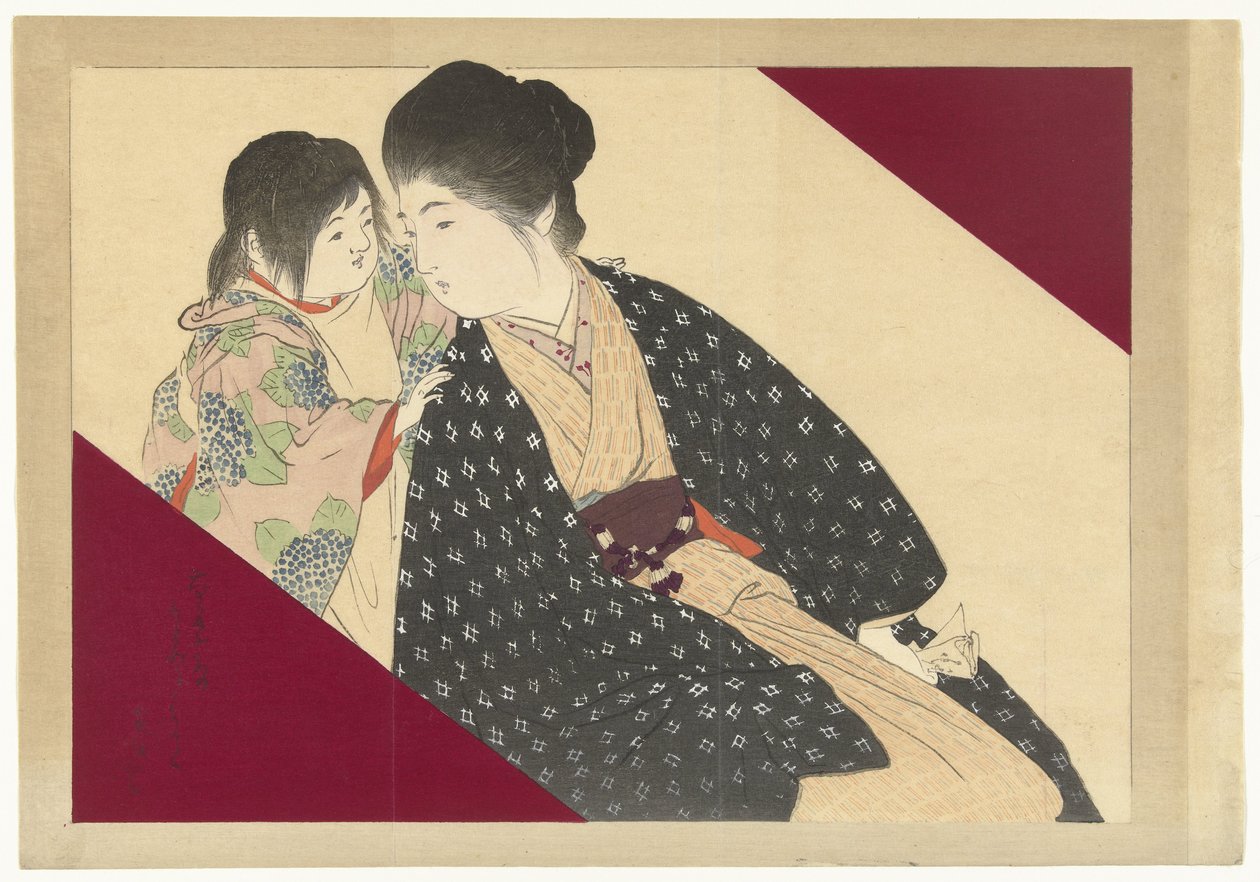 Frau mit Kind von Kajita Hanko