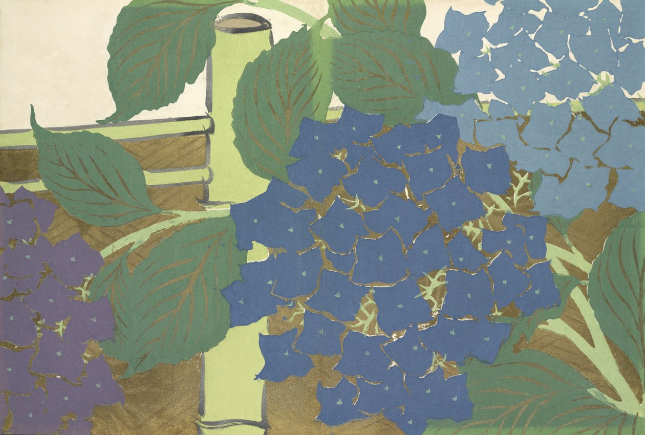 Ajisai, aus Momoyo-gusa von Kamisaka Sekka