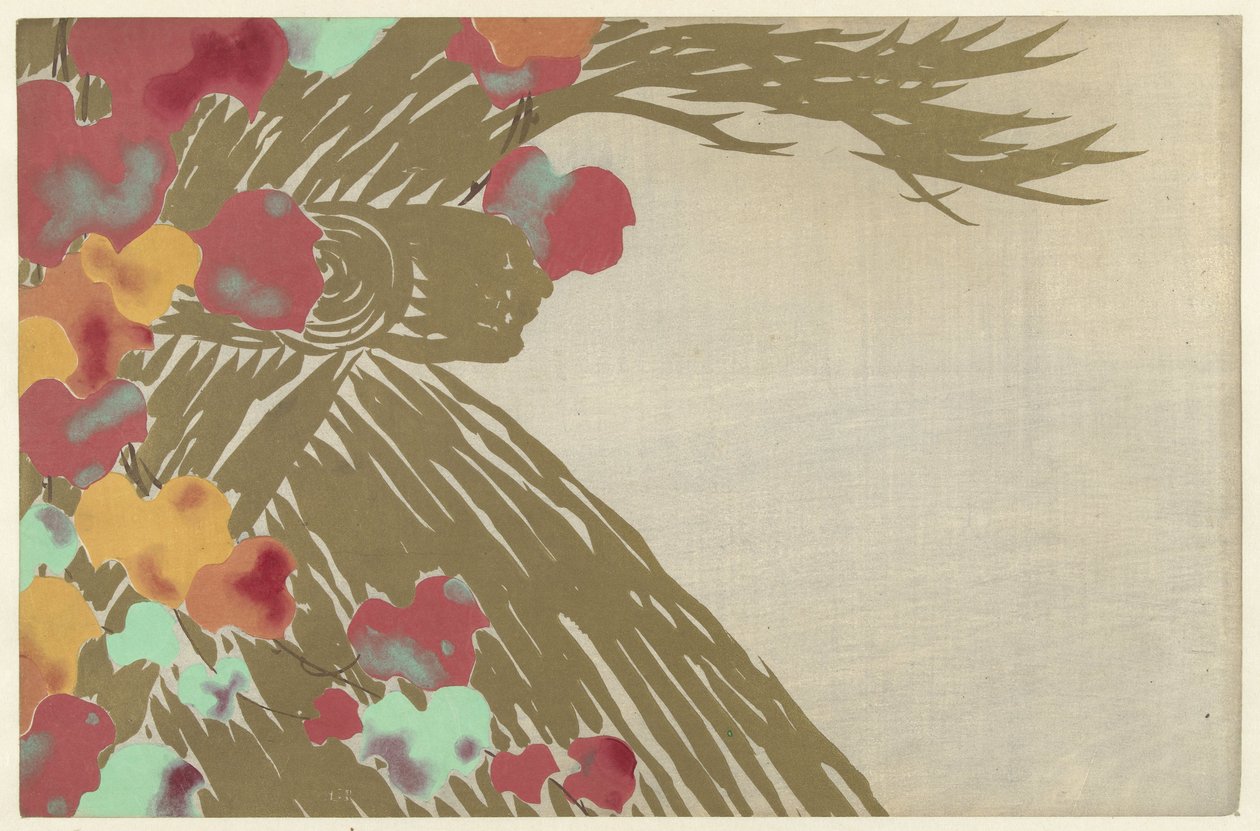 Efeu, 1909 (Holzschnitt) von Kamisaka Sekka