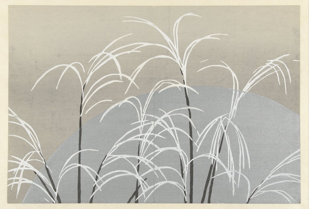 Mond und Gras von Kamisaka Sekka
