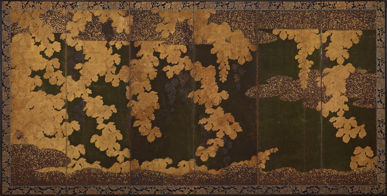 Weinreben, Momoyama-Periode, 1568-1615 von Kano Eitoku