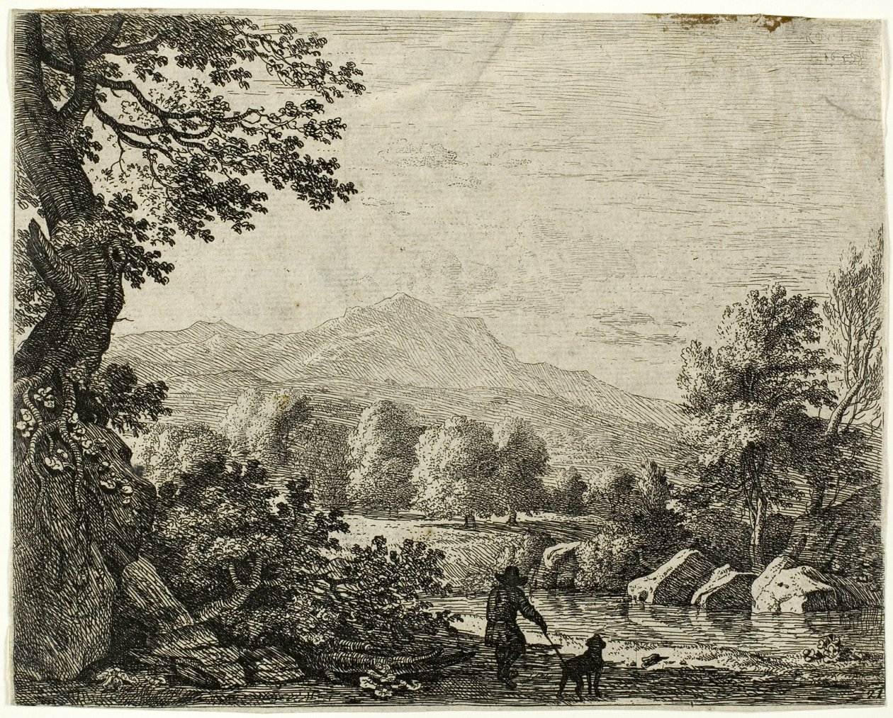 Mann mit einem Hund von Karel Dujardin