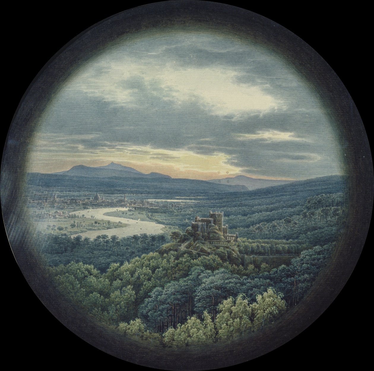 Ansicht von Dresden von Karl Friedrich Schinkel