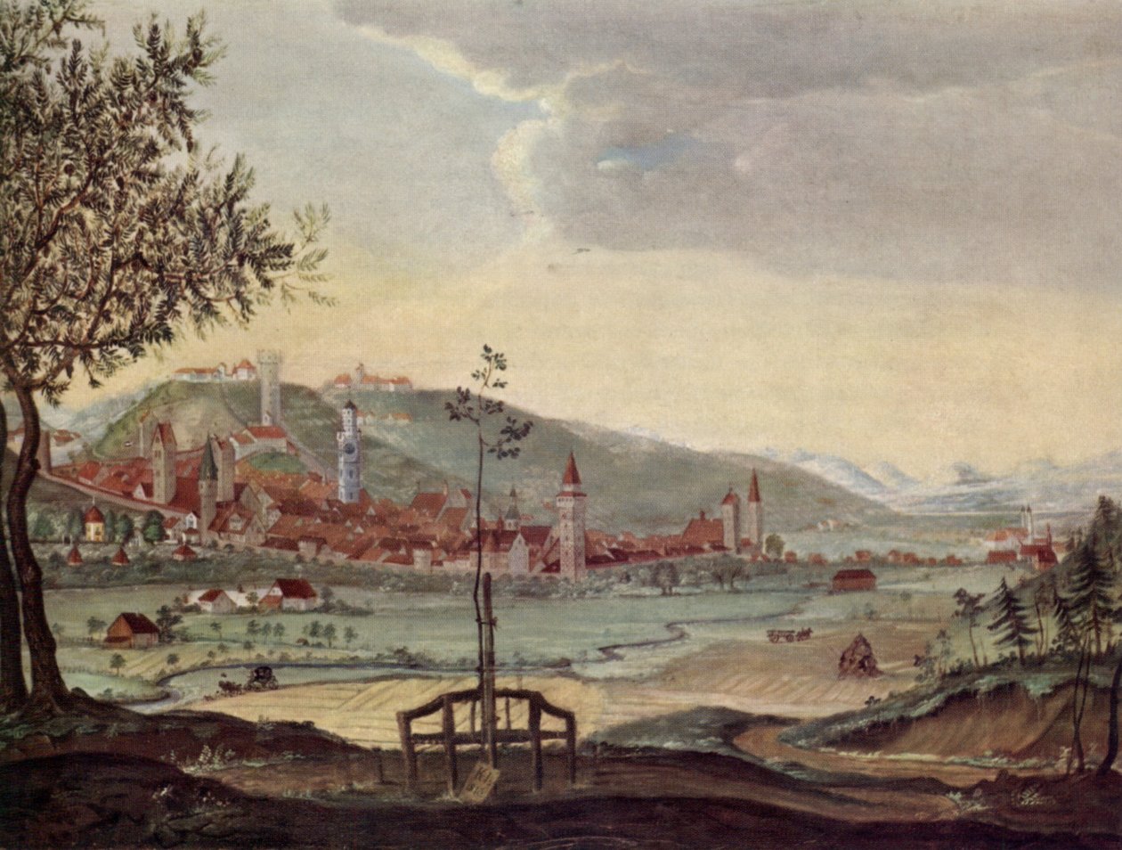 Ravensburg von Nordwesten von Karl von Herrich
