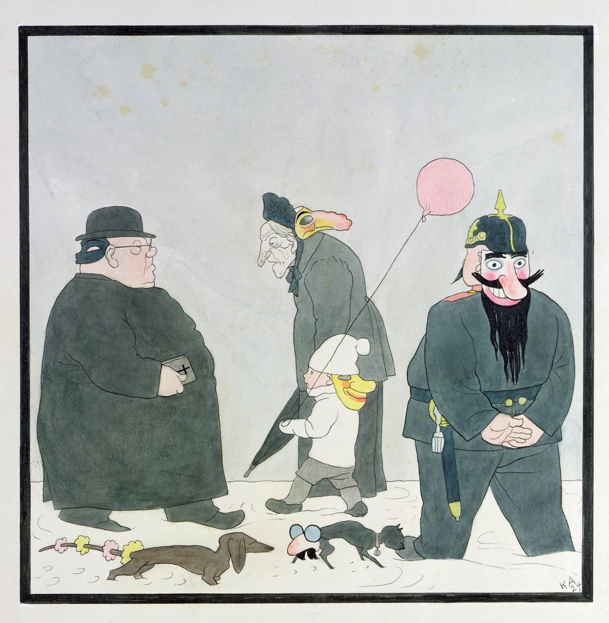 Bayerischer Karneval von Karl Arnold