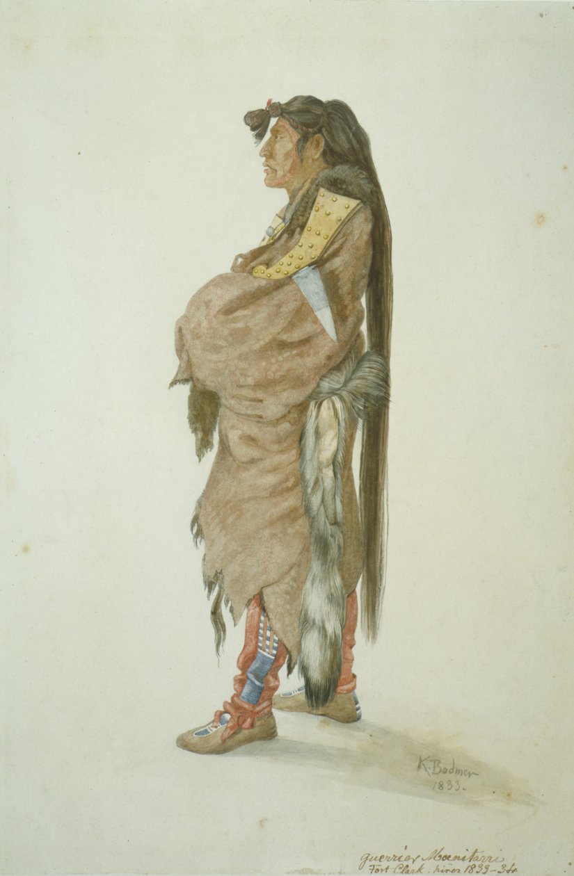 Ahsch?psa Masihichsi, ein Hidatsa-Mann von Karl Bodmer