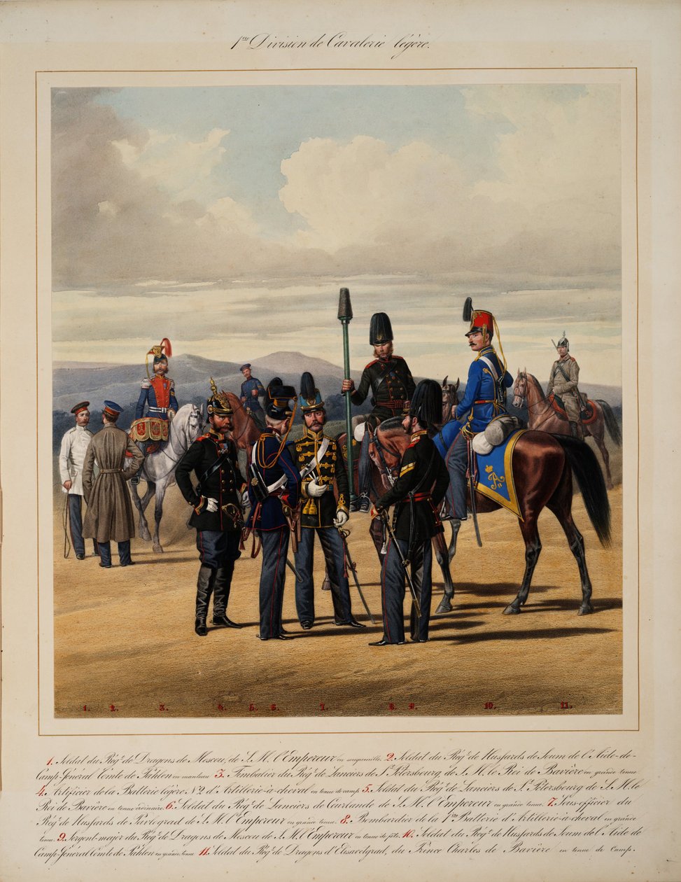 Erste leichte Kavalleriedivision, 1867 von Karl Karlovich Piratsky