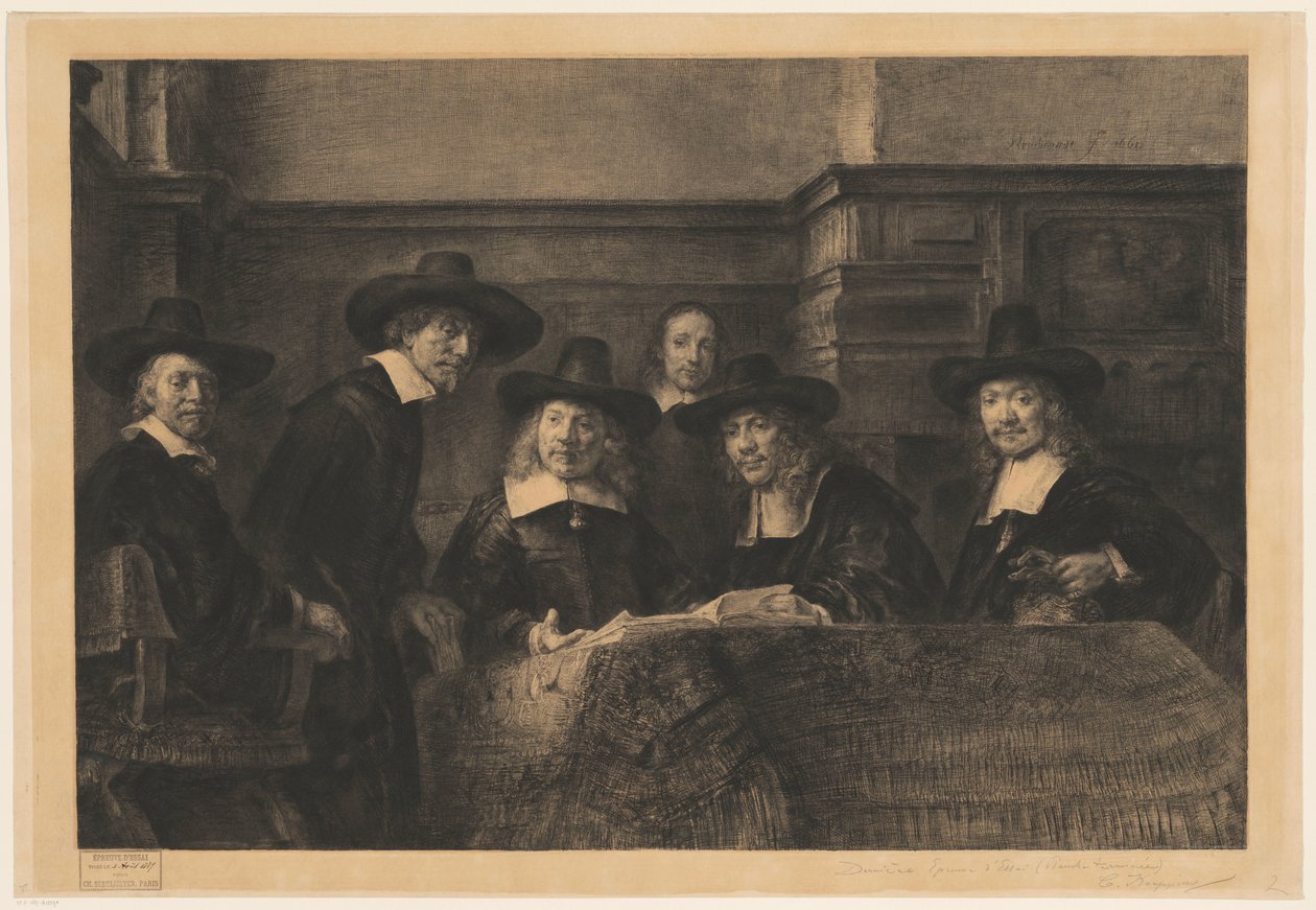 Die Staalmeesters, nach Rembrandt von Karl Köpping