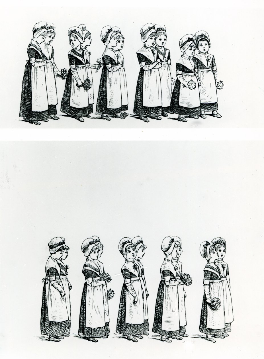 Waisenkinder, ca. 1880 von Kate Greenaway