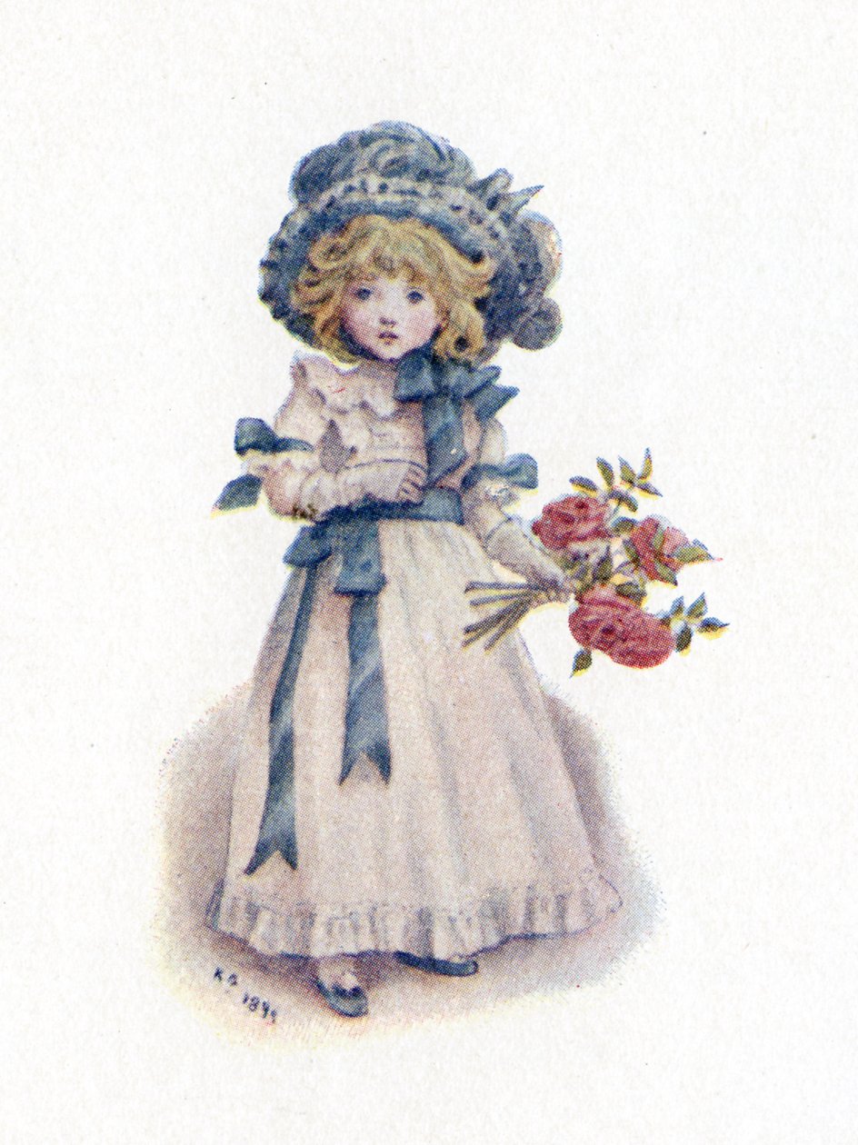 Rosen pflücken von Kate Greenaway von Kate Greenaway