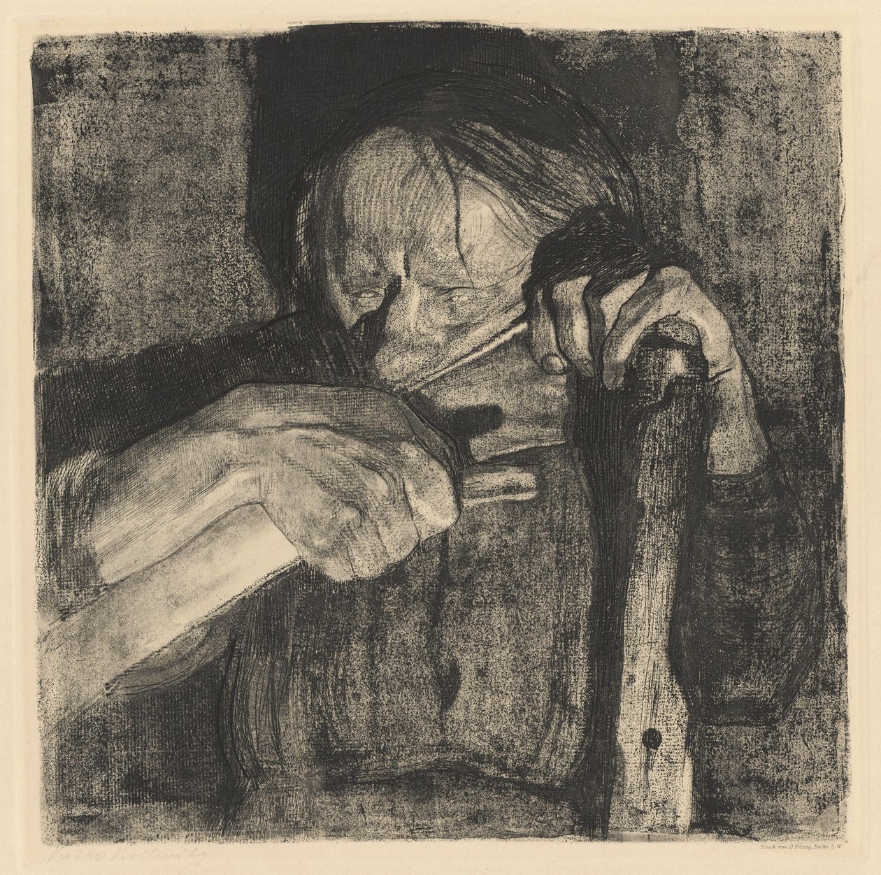 Die Sense schärfen von Käthe Kollwitz