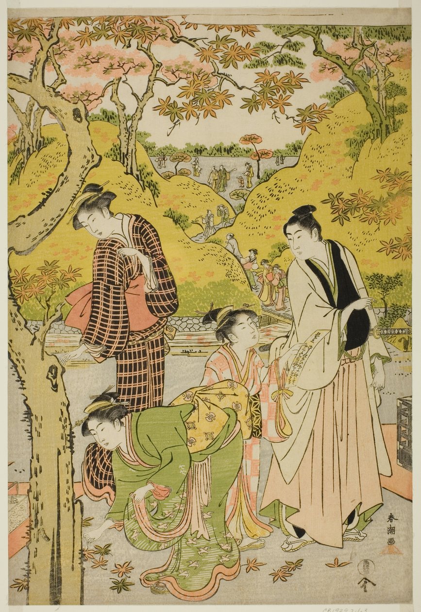 Picknick im Herbst von Katsukawa Shuncho