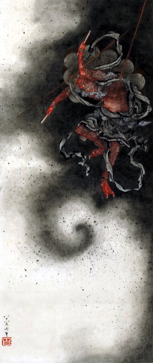 Donnergott von Katsushika Hokusai