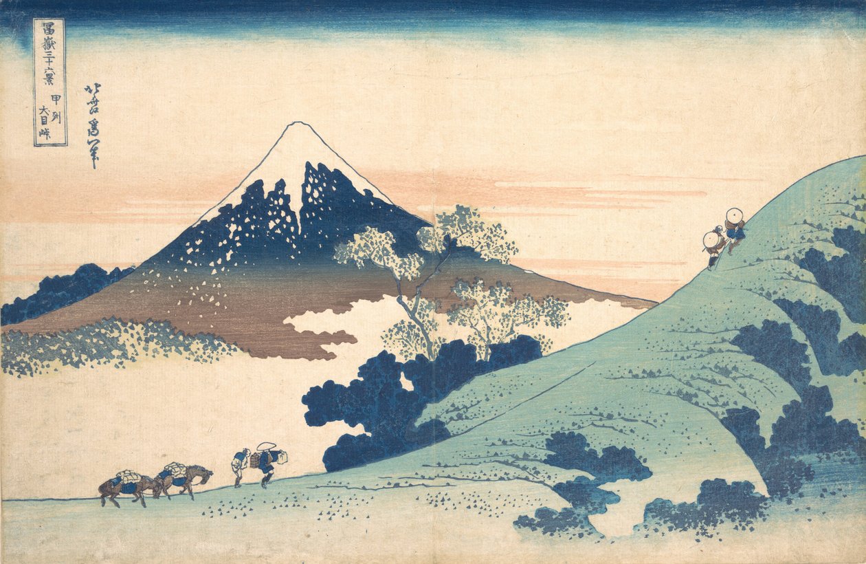 Fuji vom Inume Pass von Katsushika Hokusai