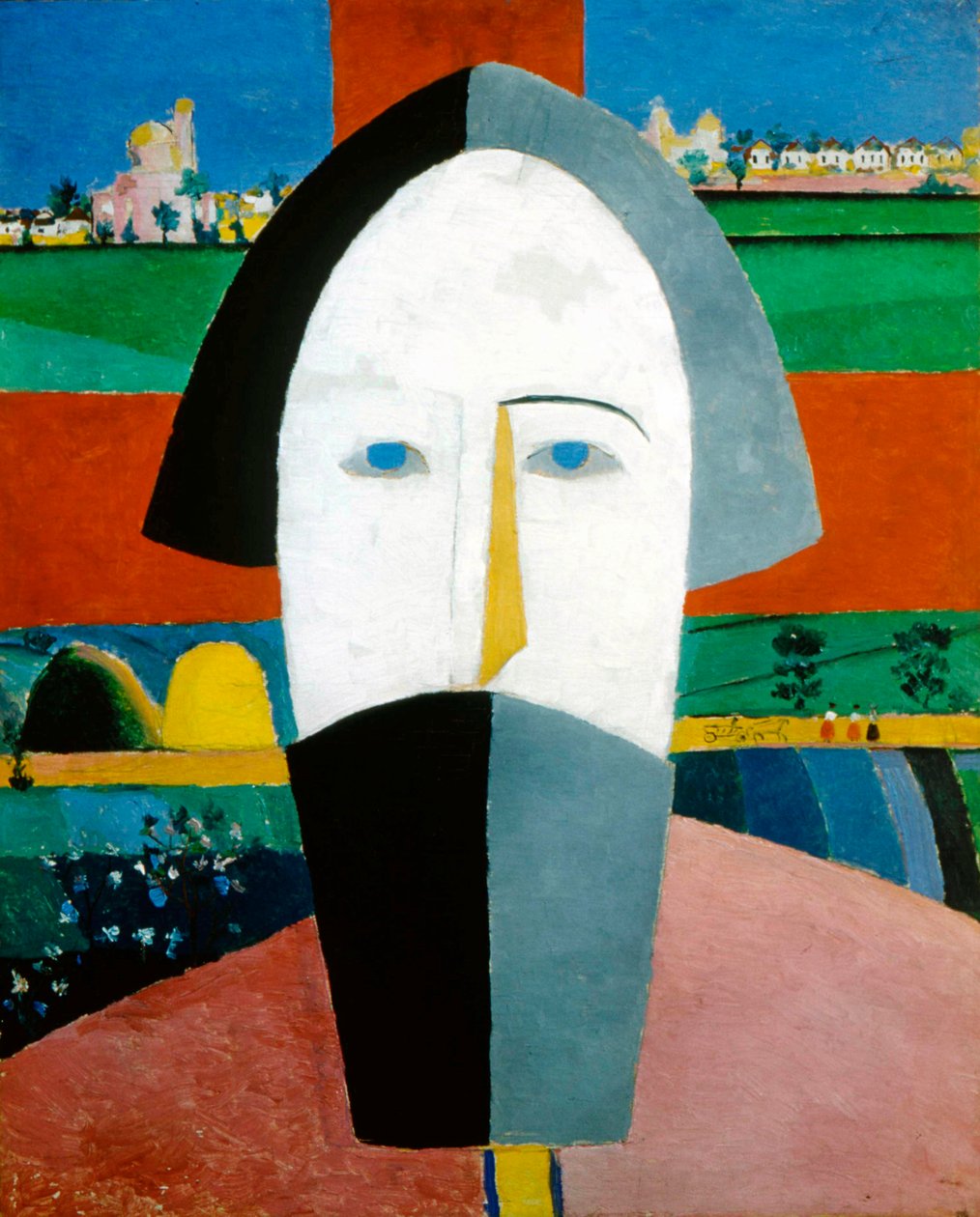 Kopf eines Bauern, 1928-1932 von Kazimir Severinovich Malevich