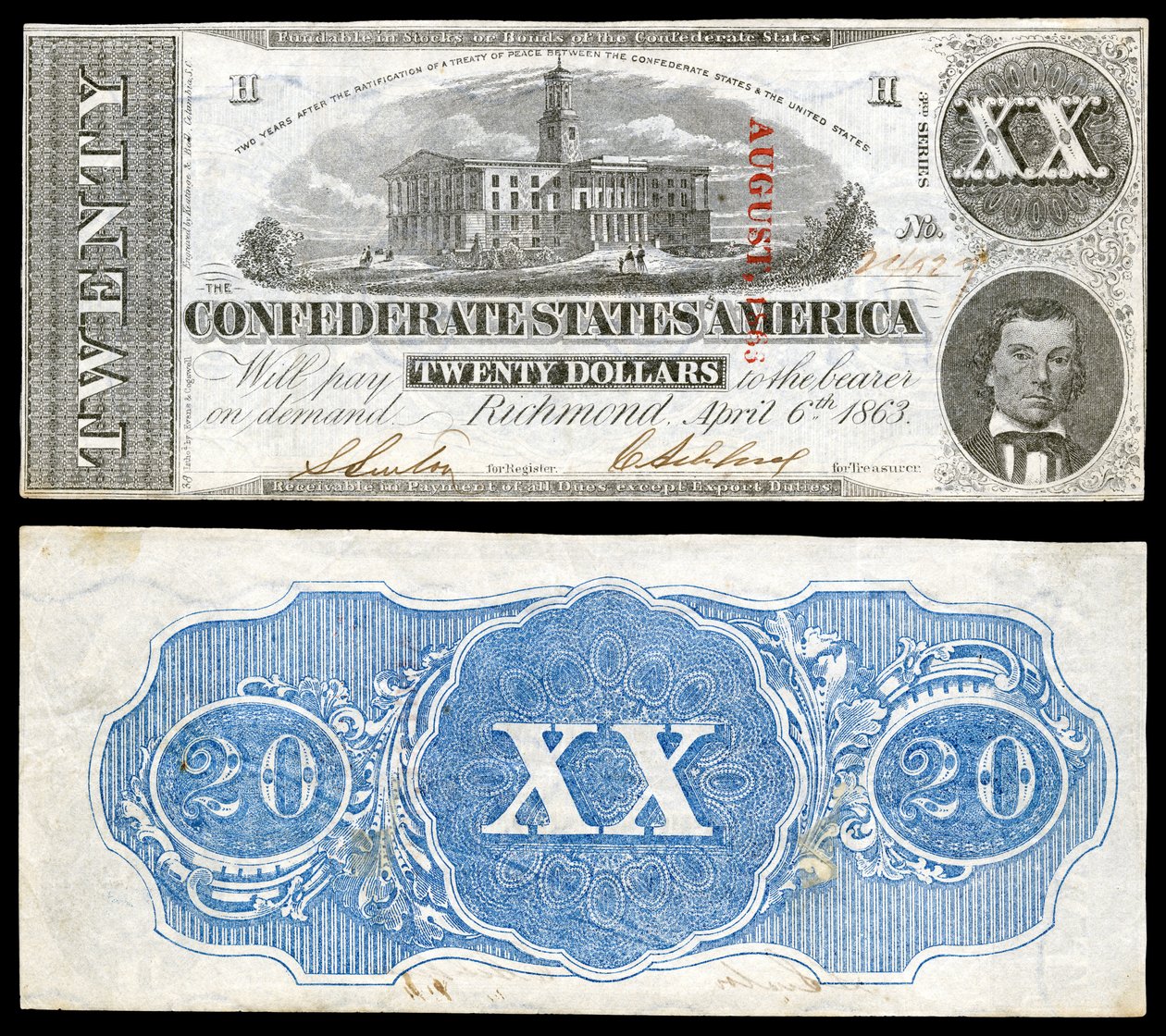 CSA-T58-$20-1863 von Keatinge and Ball