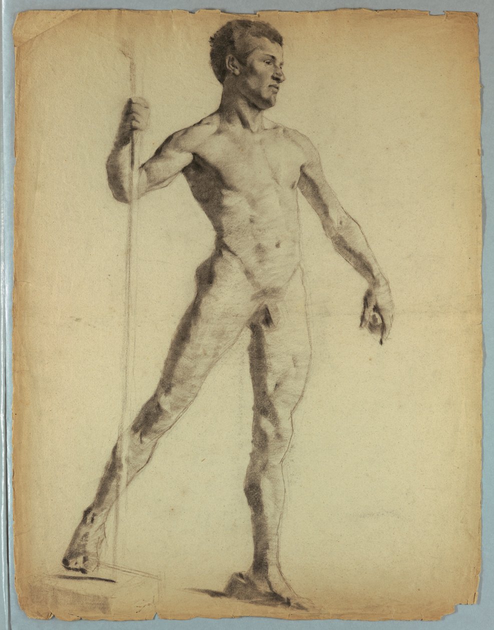 Aktstudie eines gehenden Mannes von Kenyon Cox