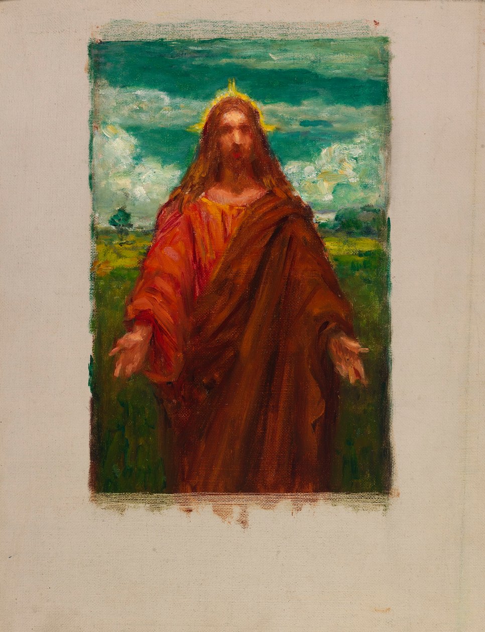 Studie für "Christus" von Kenyon Cox