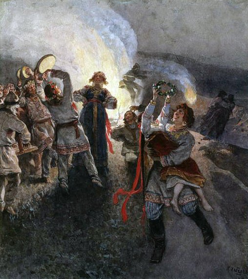 Maifeierlichkeiten, 1902 von Klavdiy Vasilievich Lebedev