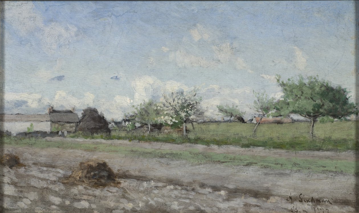 Apfelbaum in Blüte, 1877 von Knut Axel Lindman