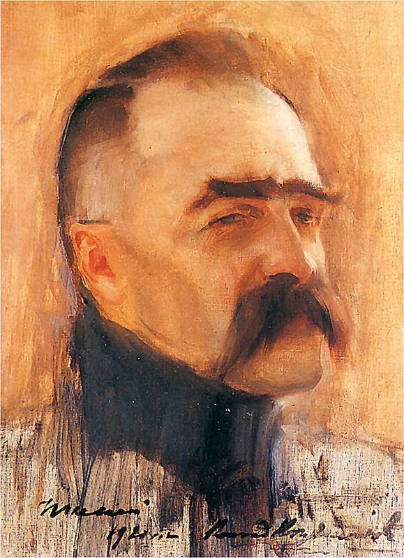Porträt von Jozef Pilsudski von Konrad Krzyzanowski