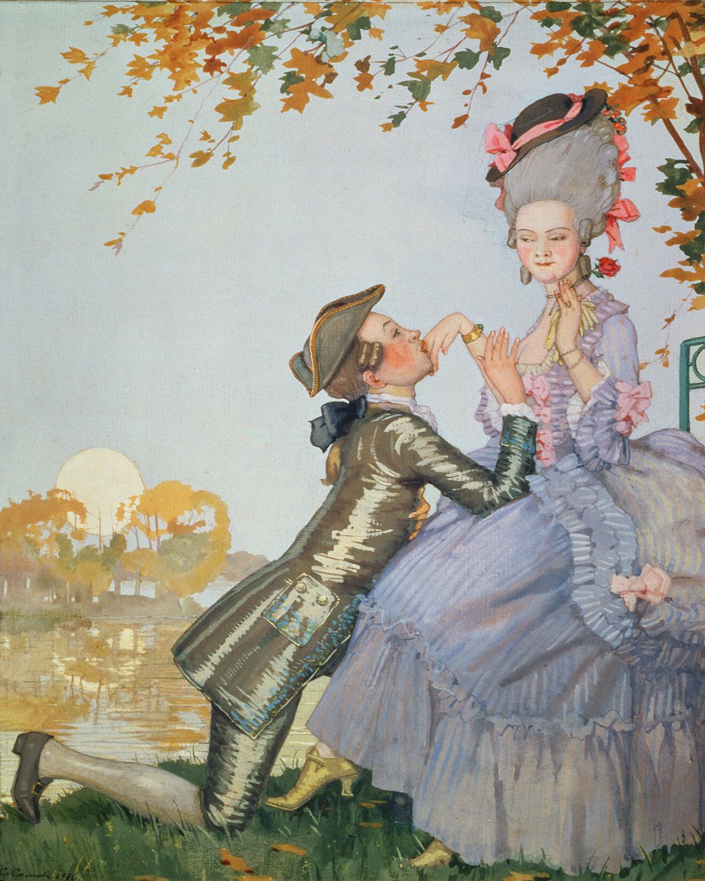 Erste Liebe, 1916 von Konstantin Andreevic Somov