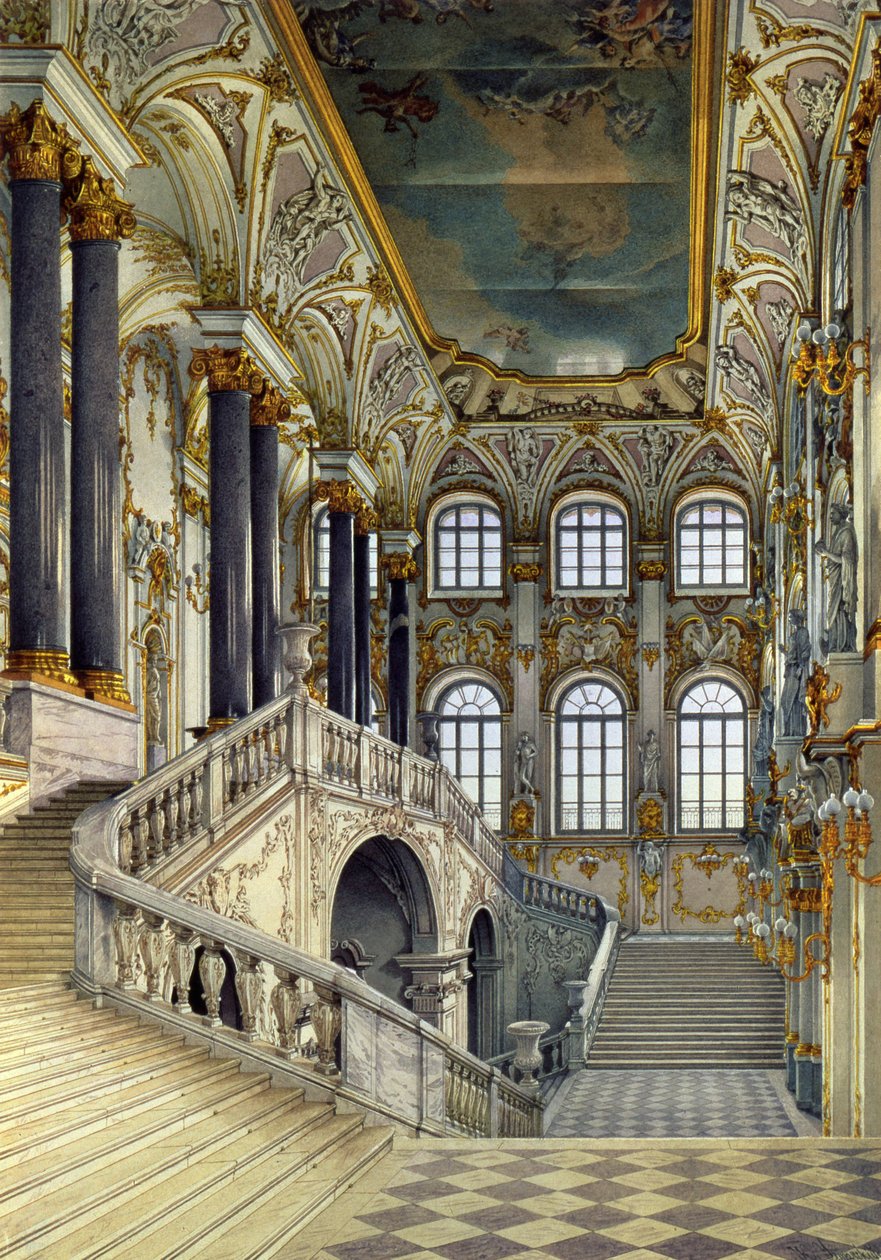 Treppe des Winterpalastes von Konstantin Andreyevich Ukhtomsky