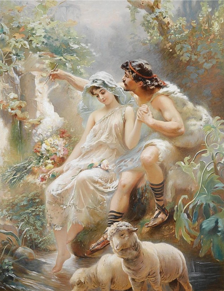 Allegorische Szene von Konstantin Egorovich Makovsky