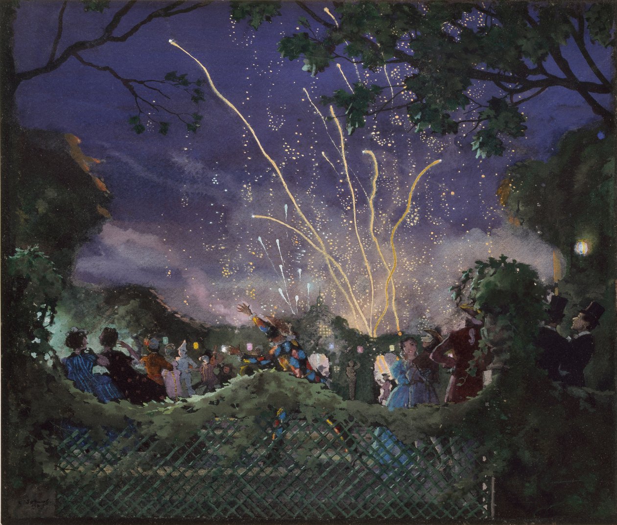 Feuerwerk, 1929 von Konstantin Somov