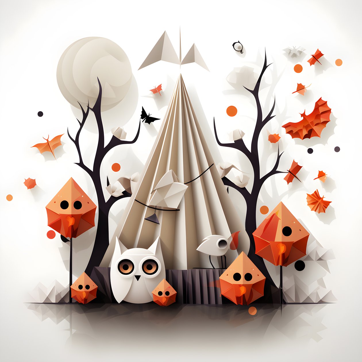 Halloween-Grußkarte von Kurt Heppke