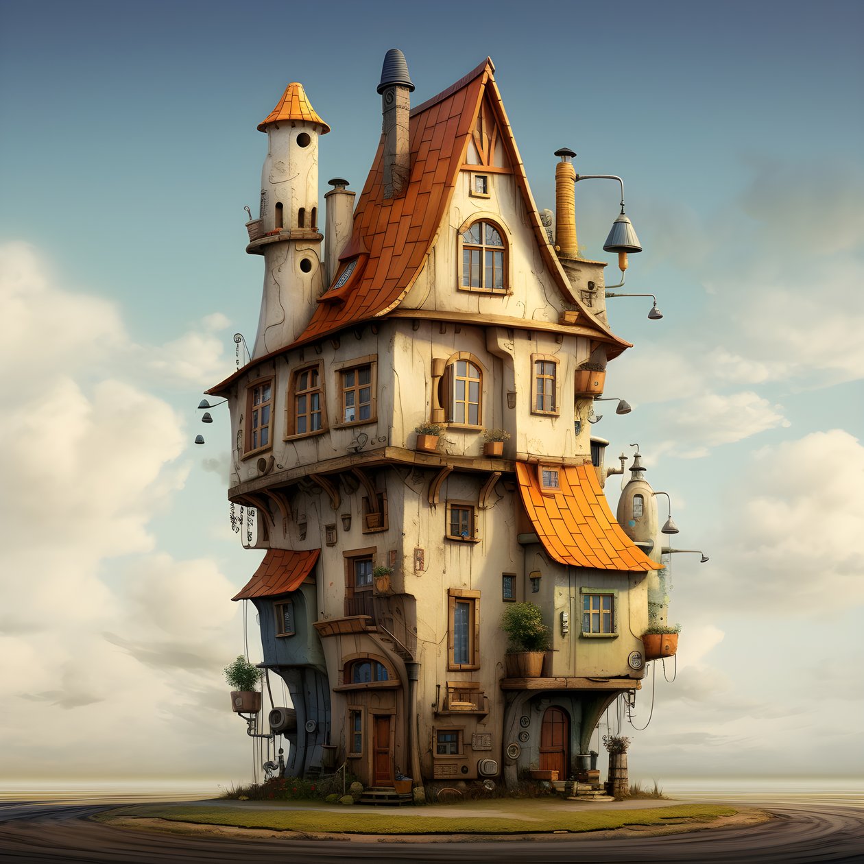 ein großes und ein kleines Haus von Kurt Heppke