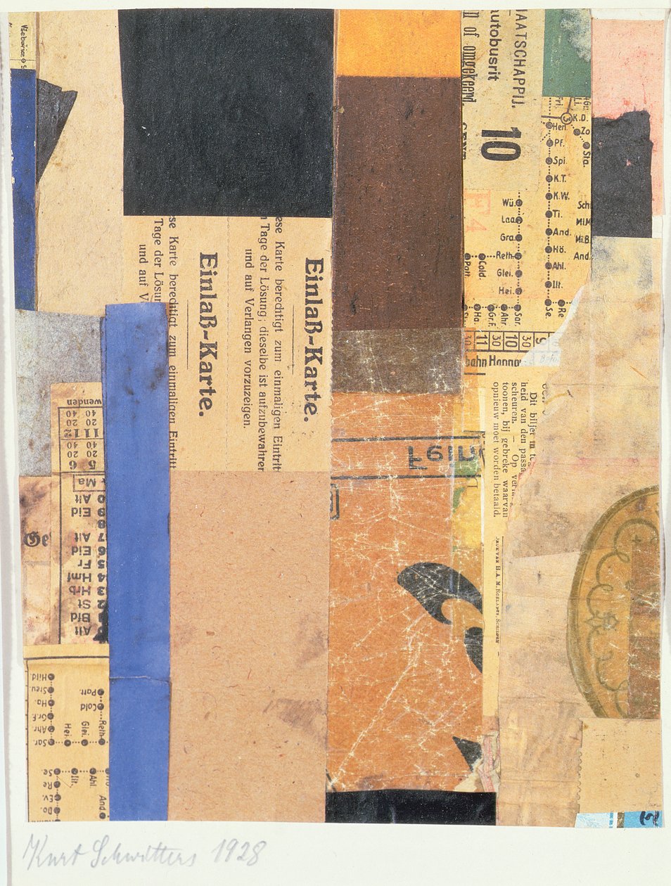 Ohne Titel, 1928 von Kurt Schwitters