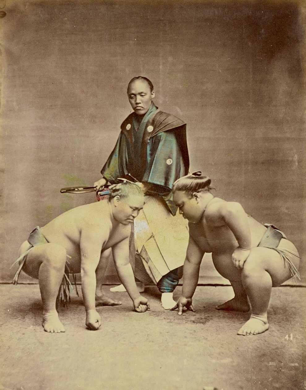 Sumo-Ringer, ca. 1880 von Kusakabe Kimbei