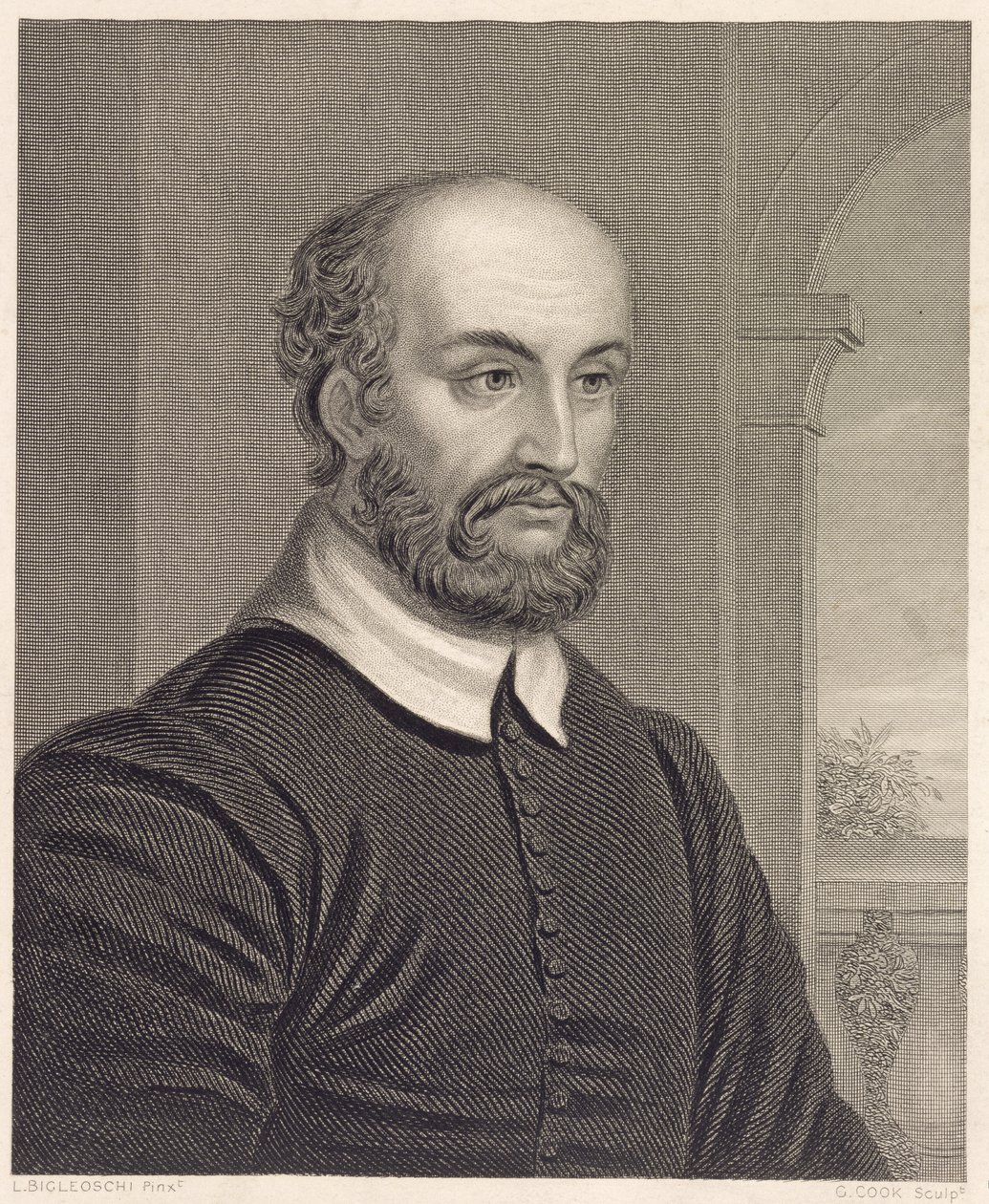 Andrea Palladio (1508-80), graviert von G. Cook von L. Bigleoschi